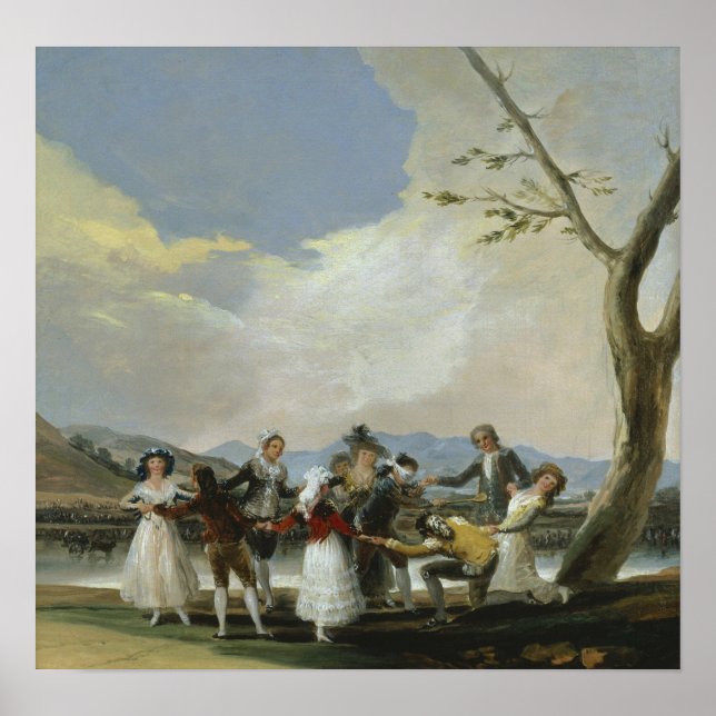Poster Goya - Jogo de Cabra Cega 1788 (Frente)