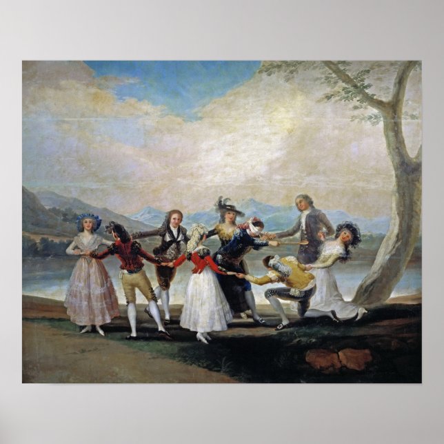 Poster Goya - Jogo dos Buffets de Homem Cego 1788 (Frente)