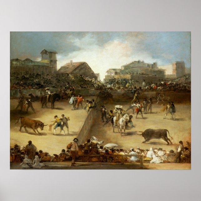 Poster Goya - Korrida Em Anéis Divididos (Frente)