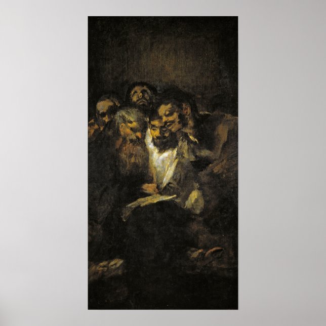 Poster Goya - Leitura Ou Política 1821 (Frente)
