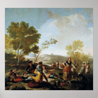 Goya - Picnic Em Bancos De Manzanares 1776