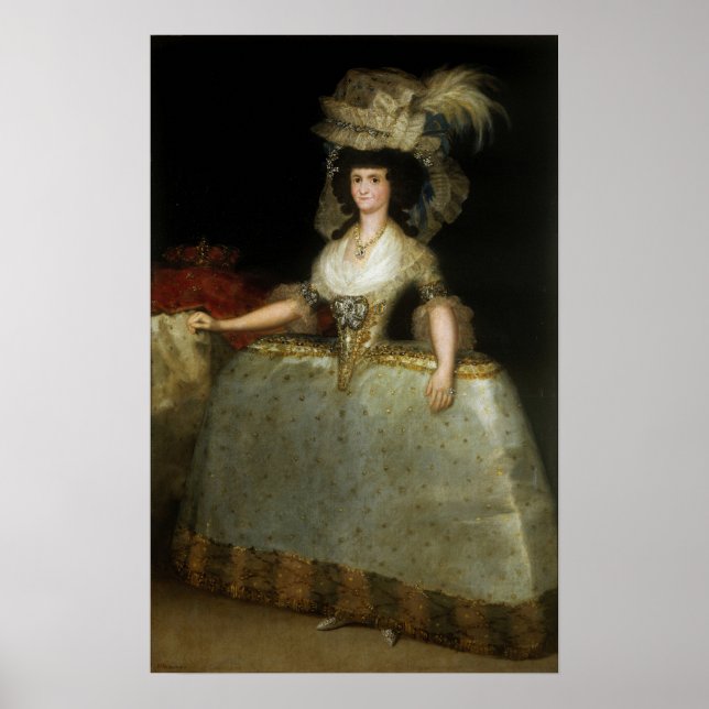 Poster Goya - Rainha Mary-Louise 1789 (Frente)