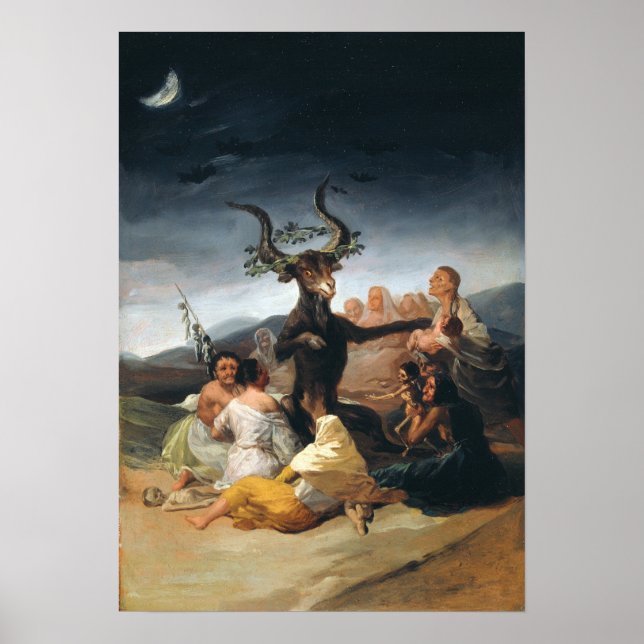 Poster Goya - Sábado das Bruxas 1797 (Frente)