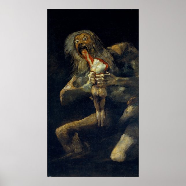 Poster Goya's Saturn Devouring His Son  (Frente)