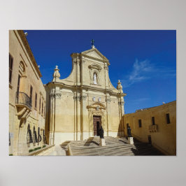Poster Gozo Cathedral Of The Assumption Of Mary Malta