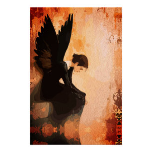 Pôster Graça Caída – Reflexão do Anjo Melancólico