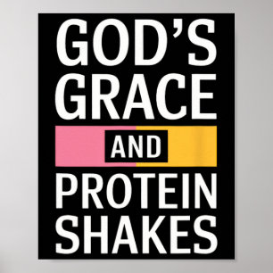 Poster Graça e proteína de Deus - cristão