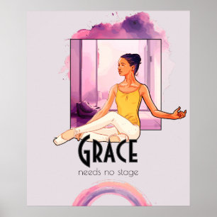 Poster Graça Não Precisa de Palco – Arte de Parede de Bal
