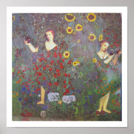 Poster Graças da jardinagem - arte colagem