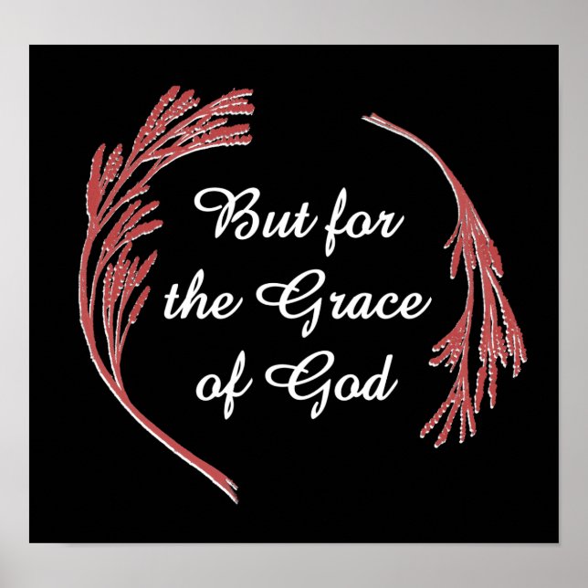 Poster Grace Of God Recovery Slogan Inspirational Say (Frente)