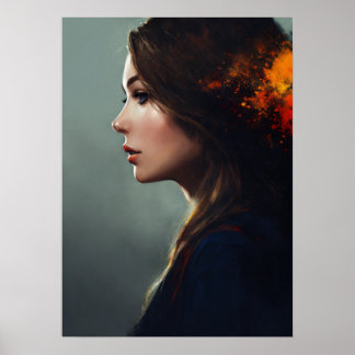 Poster "Graciosa Esquerda de uma Senhora Exujando Elegânc