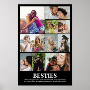 Poster Grade de Colagem de Fotos Personalizada 10 Fotos 1