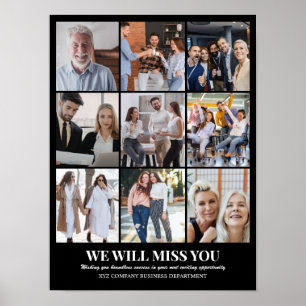 Poster Grade de Colagem de Fotos Personalizada 9 Fotos 12