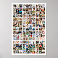 Grade de Fotos Personalizada com 150 Fotos em Cola
