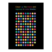 Grade de Jogo Círculos em Cores