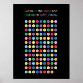 Poster Grade de Jogo Círculos em Cores