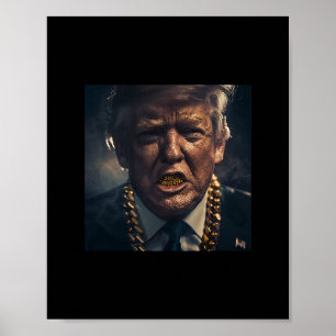 Poster Grade de ouro de Donald Trump