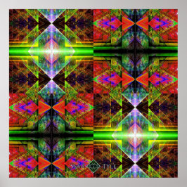Pôster Grade de Prisma Triangular 2