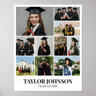 Poster Grade personalizada de colagem de fotos 10 imagens