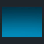 Pôster Gradient Blue - light to deep | Mood Background |<br><div class="desc">A soft blue gradient from light to deep creates a calm, modern atmosphere. Perfect as a minimal design on its own or as a fully customizable background for invitations, cards, posters and more. Use it as a subtle base for your ideas, photos or personal messages – versatile, timeless and easy...</div>