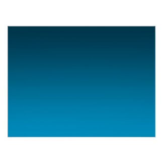 Pôster Gradient Blue - light to deep | Mood Background |