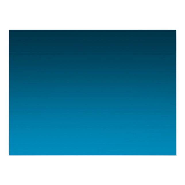 Pôster Gradient Blue - light to deep | Mood Background | (Frente)