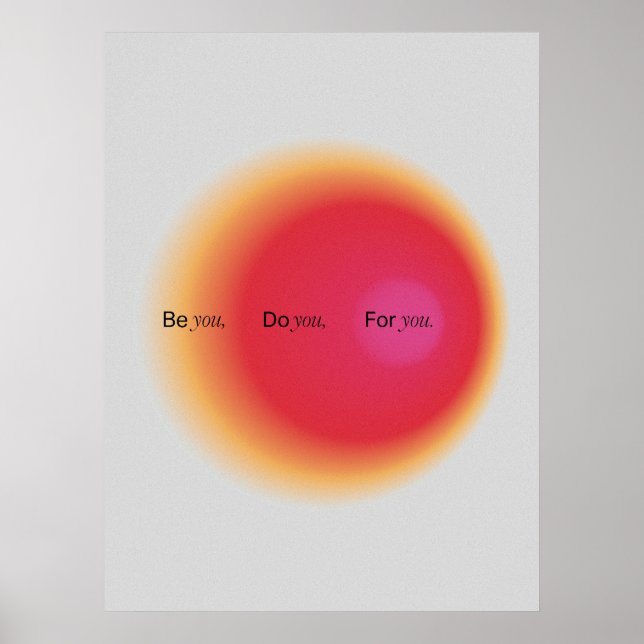 Poster Gradient | Inspirational & decorative art (Frente)