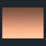 Poster Gradient Peach - light to deep | Seasonal Moods |<br><div class="desc">Inspired by contemporary color trends, this warm peach-toned gradient creates a soft and sophisticated atmosphere. Elegant as a minimal design on its own or as a fully customizable background for invitations, cards, posters and more. A refined base for creative ideas, personal messages or stylish layouts.</div>
