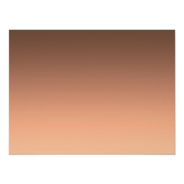 Pôster Gradient Peach - light to deep | Seasonal Moods | (Frente)