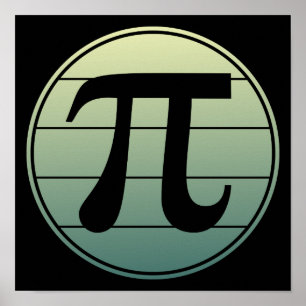 Poster Gradient Pi Symbol Pi day   Happy Pi day Math