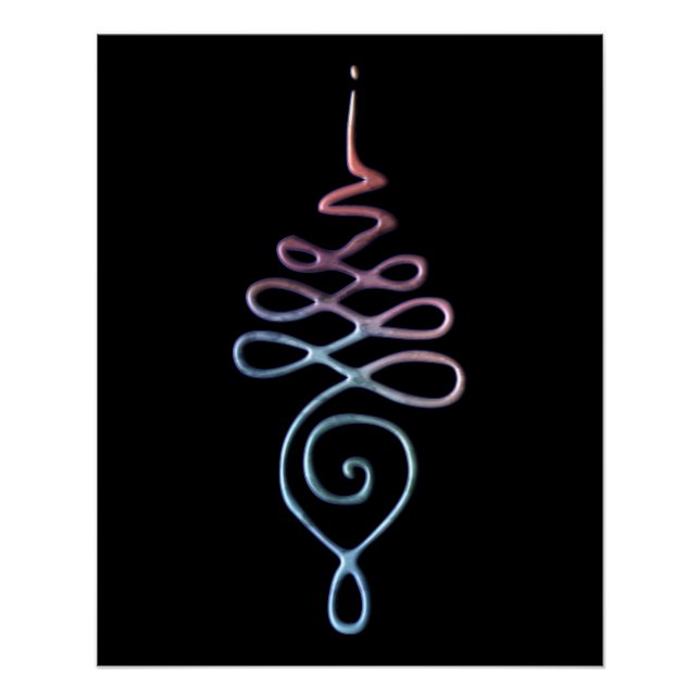 Pôster Gradient Unalome (Frente)