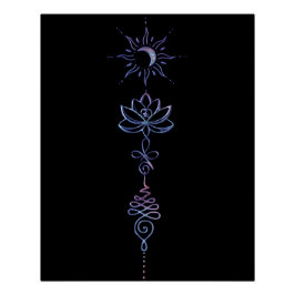 Pôster Gradient Unalome Group 