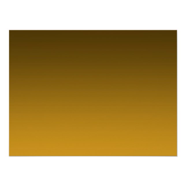 Pôster Gradiente Amarelo - claro a profundo | Fundo de Hu (Frente)