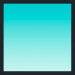 Poster Gradiente aqua de chá<br><div class="desc">Fundo azul-aqua claro e gradiente de chumbo.</div>