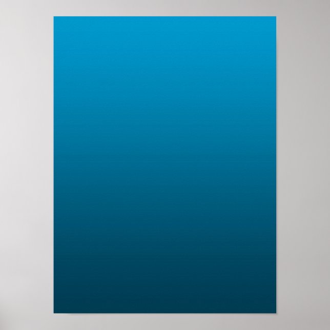 Poster Gradiente Azul - profundo a claro | Fundo de Humor (Frente)
