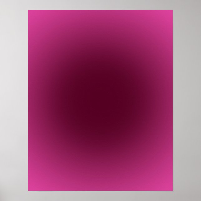 Poster Gradiente de Aura Rosa Borgonha 16x20 (Frente)