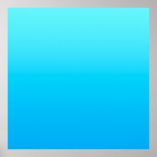 Poster Gradiente de cor azul