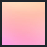 Poster Gradiente de pêssego e rosa<br><div class="desc">Pêssego brilhante e cor cor cor-de-rosa.</div>