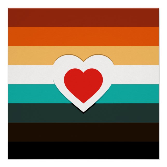 Pôster Gradiente do Coração (Frente)