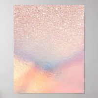 Gradiente Holográfico Rosa Iridescente da Lente