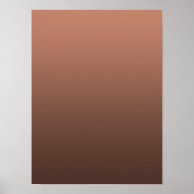Poster Gradiente Mocha - escuro para claro | Moods Sazona (Frente)