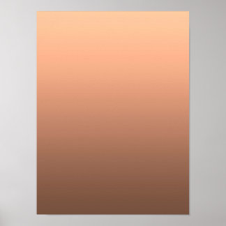 Poster Gradiente Pêssego - escuro para claro | Moods Sazo