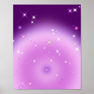 Poster Gradiente Relaxante Aura de Ametista