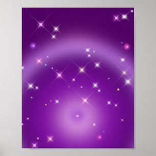 Poster Gradiente Relaxante Aura Roxo