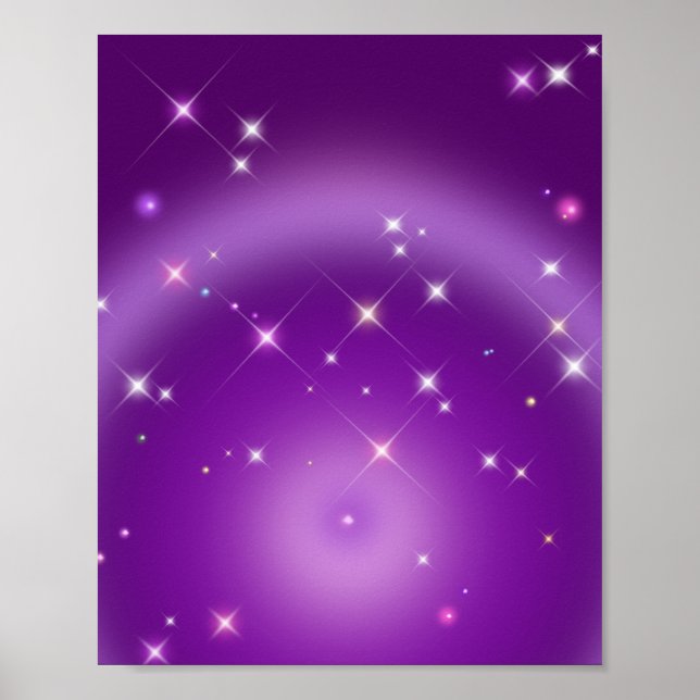 Poster Gradiente Relaxante Aura Roxo (Frente)