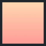 Poster Gradiente Rosa e Pêssego<br><div class="desc">Um gradiente de tons cor-de-rosa e pêssego.</div>