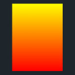 Pôster Gradiente Sunny<br><div class="desc">Design de gradiente vermelho a amarelo. Adicionar texto ou imagens.</div>