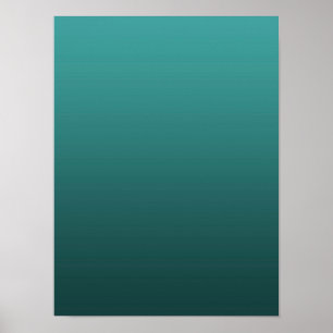 Poster Gradiente Verde - escuro a claro Fundo de Humor