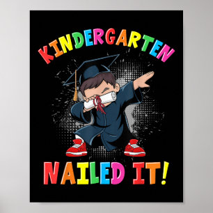 Poster Graduação 2025 Rapazes Crianças Dabbing Gra