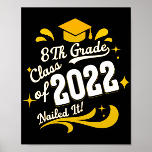 Poster Graduação 8.a classe de 2022 com pregos